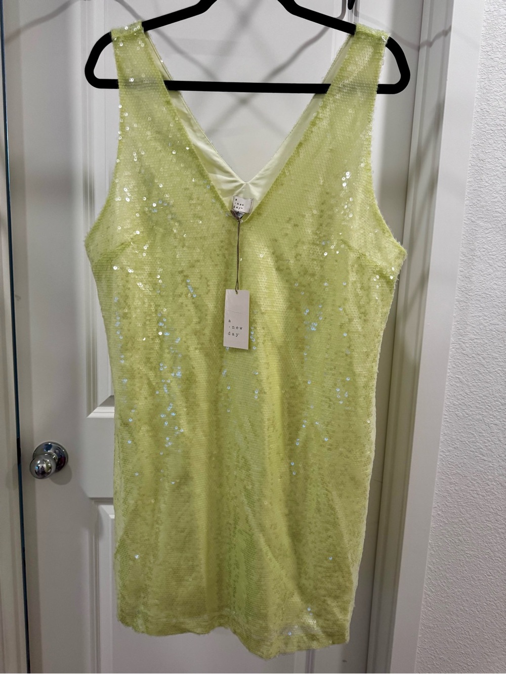 NWT Citron Sequin Dress - A New Day - Large